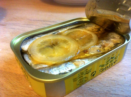Sardiner i olivenolie og citron fra la belle-iloise